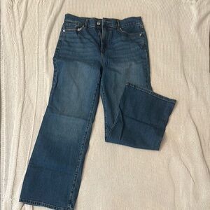 LOFT Outlet Petite High Rise Wide Leg Jeans